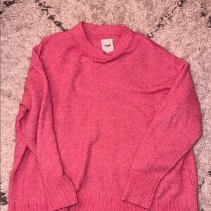 Aerie Women's Vibrant Pink Crewneck Sweater